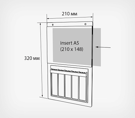 A4 Price cassette PC BOARD-А4 drawing with dimensions