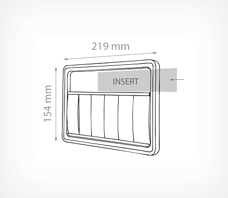 Price cassette for Suspension Systems PC-A5 drawing with dimensions