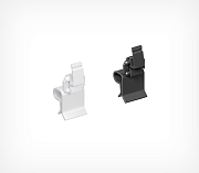 Short ratchet holder with small clip