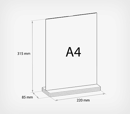 Using the optisign t-stand information holder OPTISIGN T-STAND