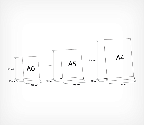 OPTISIGN L-stand with aluminum base OPTISIGN L-stand drawing with dimensions