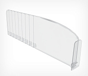 Breakable 120 mm T-divider with 80 mm high T-front