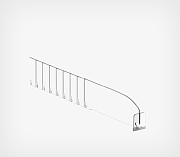 Breakable 60mm T-divider with 30mm high T-front