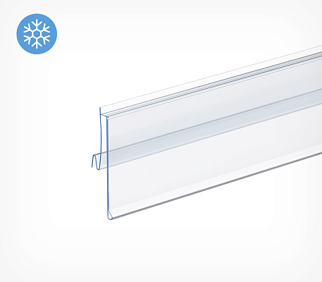 Flip-up datastrip for Arneg shelves ARN