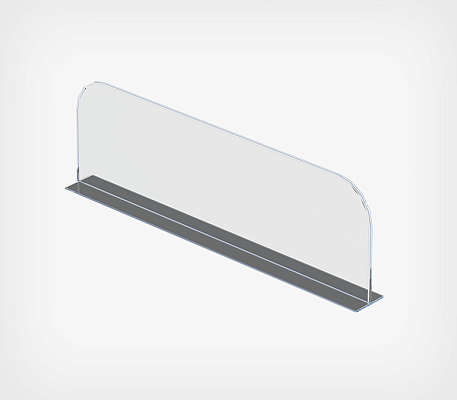 Free standing 150mm high divider with magnetic base DIVT-150-TM