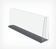 Free standing 150mm high divider with magnetic base and T-front