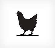 Chicken shaped blackboard