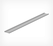Pusher rail with 2 holes and stoppers