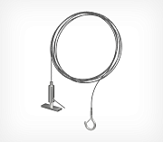 Suspension set with wire and holders
