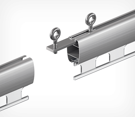 Metal connector with loop UNI-JOIN