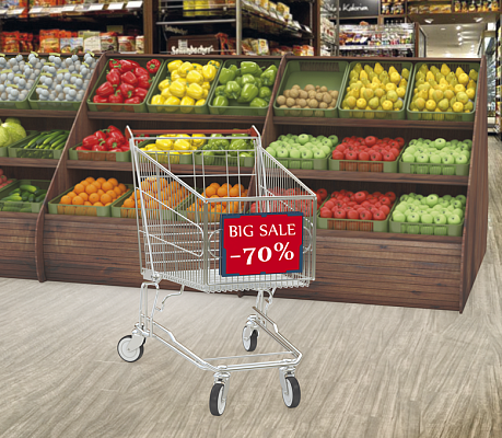 Using the shopping trolley frame TF-A4