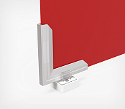 Aluminum sign holder with magnets