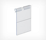 Flip-up lable holder for hooks